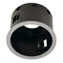 SLV 115604 AIXLIGHT® PRO, 1 FLAT FRAME ROUND корпус с рамкой для 1-го светильникa MODULE, серебристый/ черный