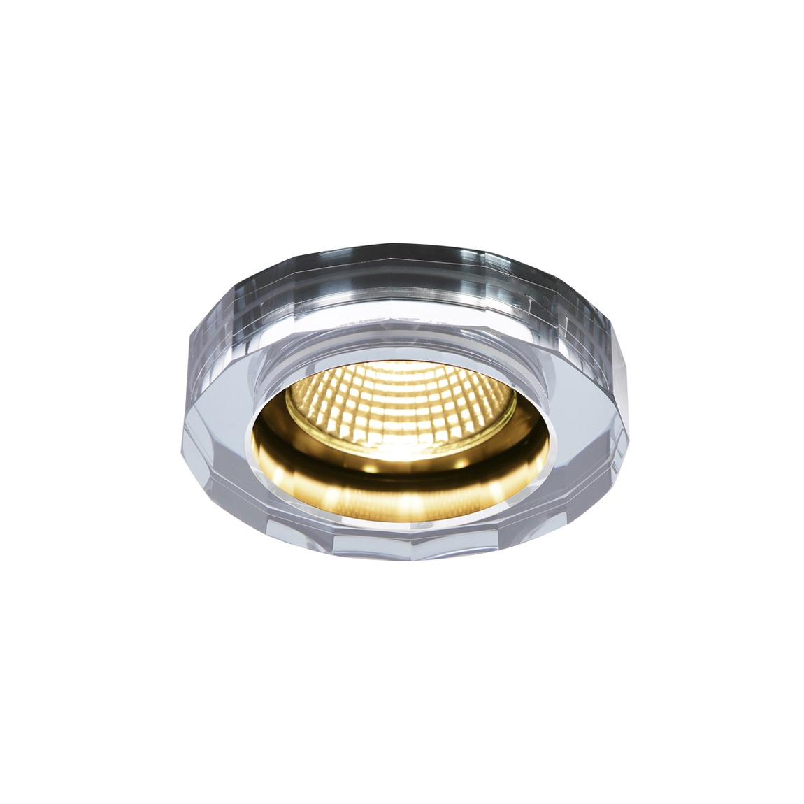 SLV 1002120 CRYSTAL Dim to Warm светильник встраиваемый 7.3Вт с LED 1800-3000К, 460лм, 38°, хром/ стекло прозр. SLV 1002120 CRYSTAL Dim to Warm светильник встраиваемый 7.3Вт с LED 1800-3000К, 460лм, 38°, хром/ стекло прозр.