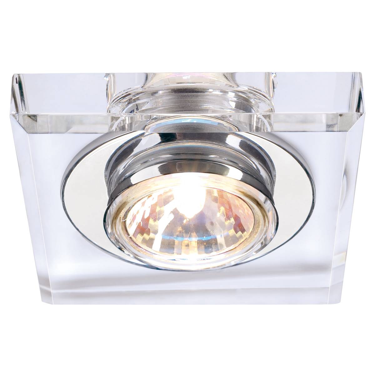 SLV 114920 CRYSTAL 1 светильник встраиваемый для лампы MR16 35Вт макс., хром/ стекло прозрачное кристаллическое SLV 114920 CRYSTAL 1 светильник встраиваемый для лампы MR16 35Вт макс., хром/ стекло прозрачное кристаллическое