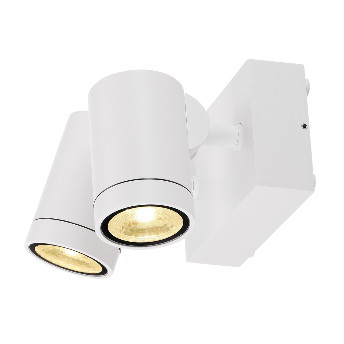 SLV 233251 HELIA LED SPOT DOUBLE светильник накладной IP55 16Вт c LED 3000К, 900лм, 2х 38°, белый