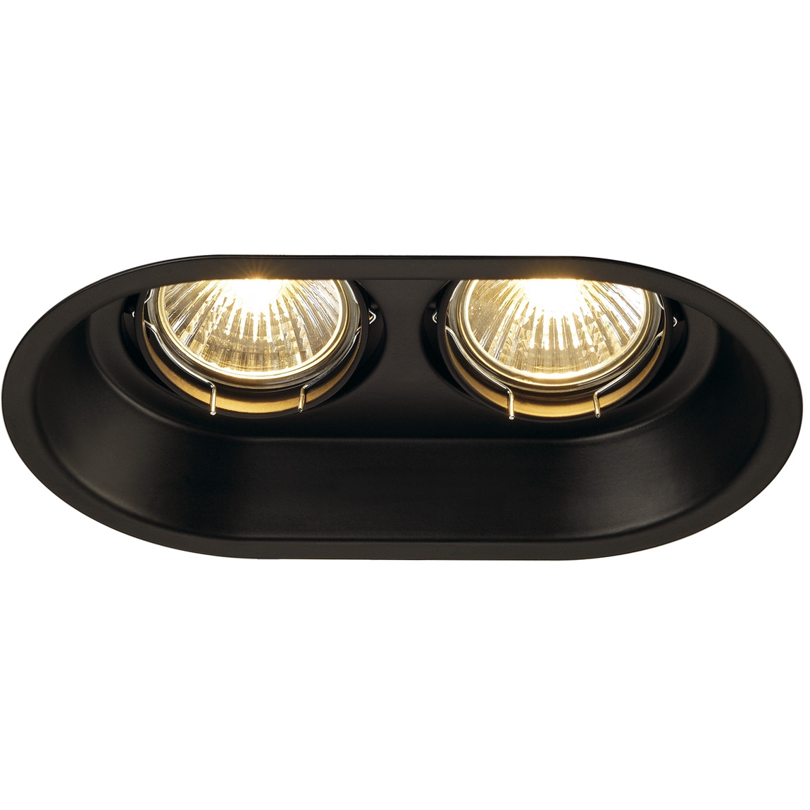 SLV 113110 HORN 2 GU10 светильник встраиваемый для 2-х ламп GU10 по 50Вт макс., матовый черный SLV 113110 HORN 2 GU10 светильник встраиваемый для 2-х ламп GU10 по 50Вт макс., матовый черный