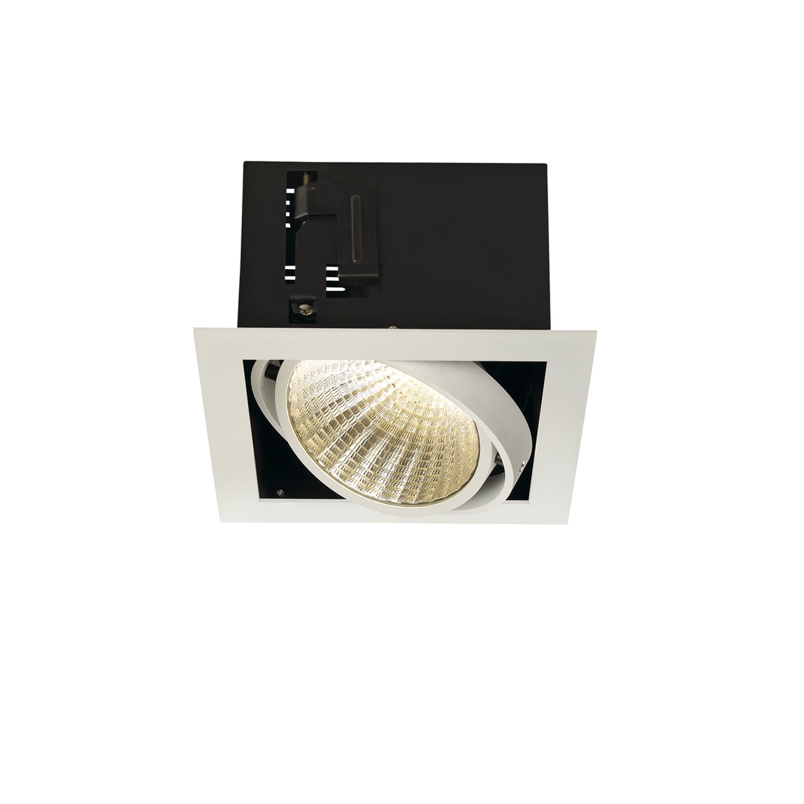 SLV 115731 KADUX 1 XL LED светильник встраиваемый 29Вт с БП и LED 3000К, 2500лм, 30°, 1-10В, белый/ черный