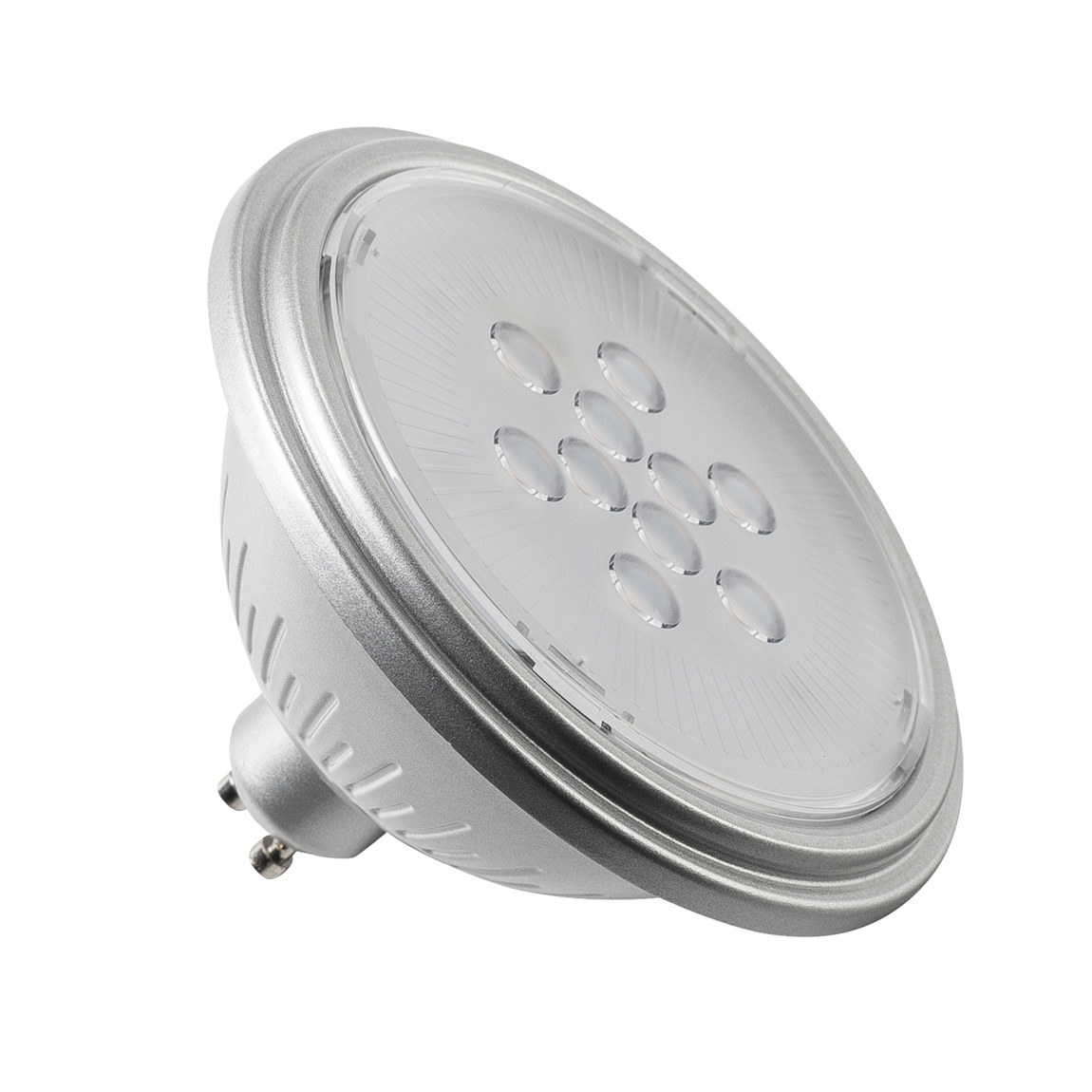 SLV 1001572 LED QPAR111 GU10 источник света 230В, 7Вт, 3000K, 730лм, 40°, серебристый корпус SLV 1001572 LED QPAR111 GU10 источник света 230В, 7Вт, 3000K, 730лм, 40°, серебристый корпус