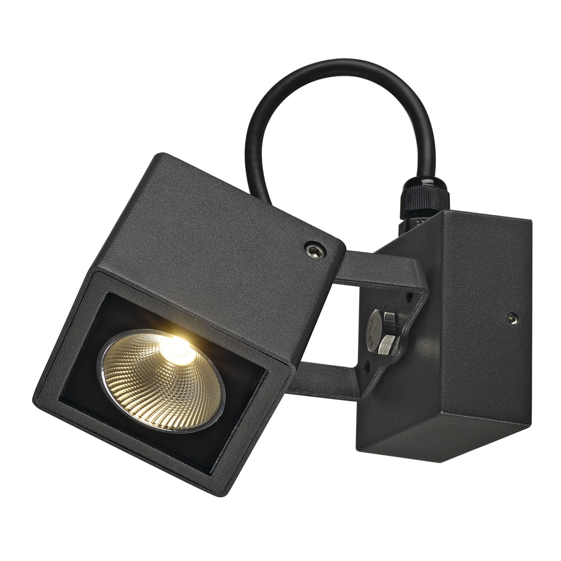 SLV 231045 NAUTILUS 8 SQUARE LED WL светильник накладной IP54 9Вт с LED 3000К, 520лм, 45°, антрацит