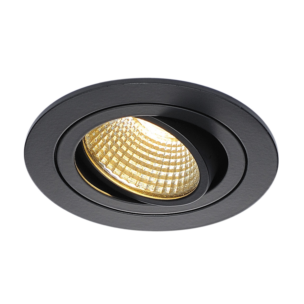 SLV 113870 NEW TRIA 77 ROUND CS светильник встраиваемый 9.1Вт с БП и LED 2700К, 645лм, 38°, черный SLV 113870 NEW TRIA 77 ROUND CS светильник встраиваемый 9.1Вт с БП и LED 2700К, 645лм, 38°, черный