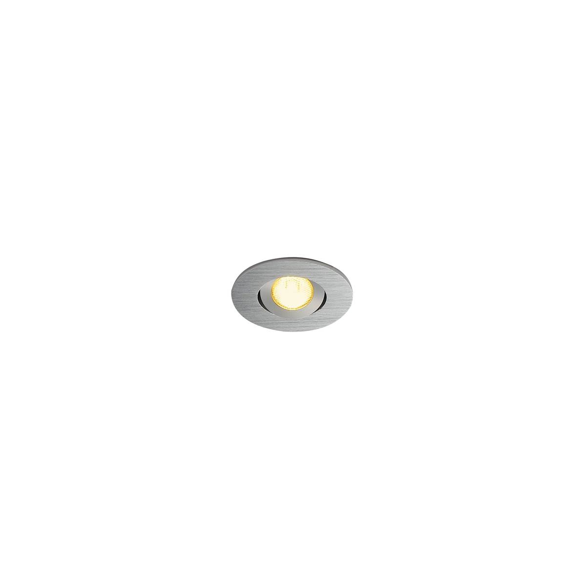 SLV 113986 NEW TRIA MINI DL ROUND светильник с LED 2.2Вт, 3000К, 30°, 143лм, матир. алюминий