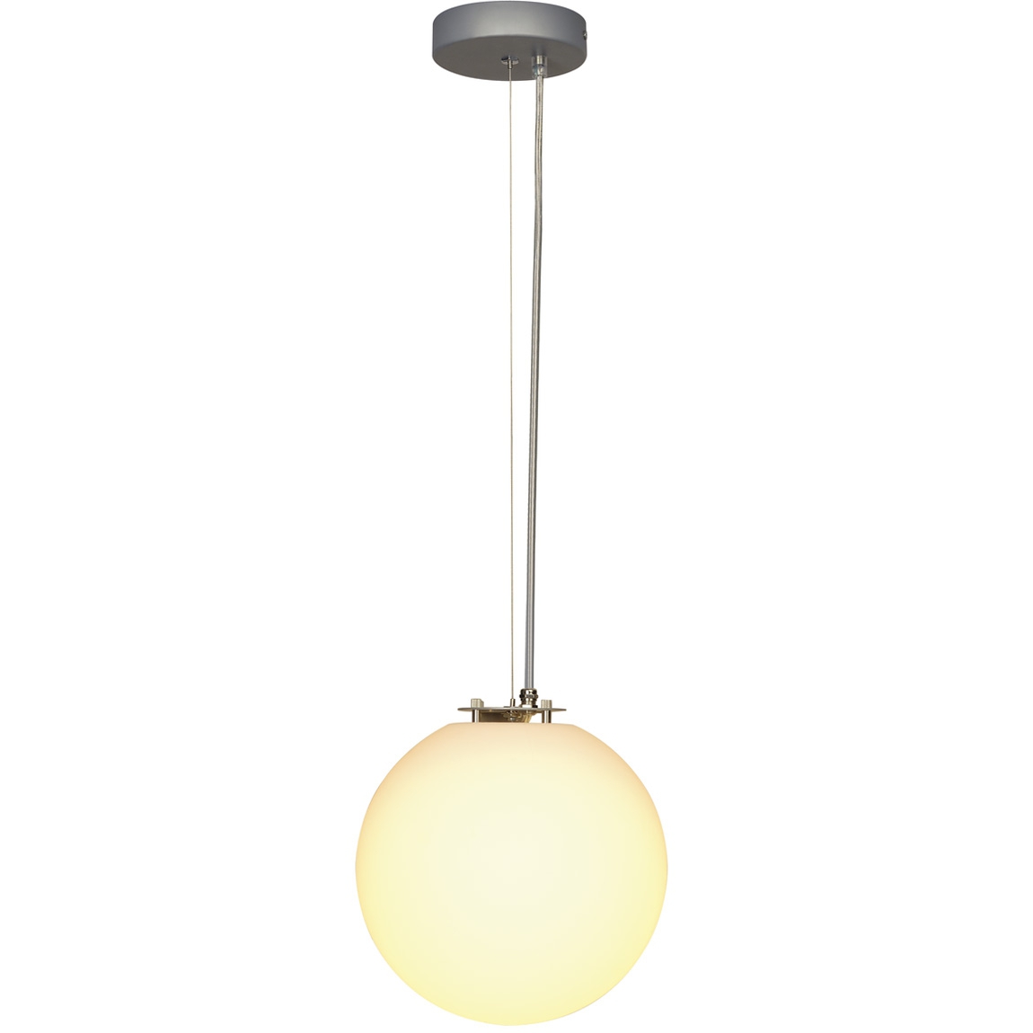 SLV 165390 ROTOBALL 25 PD светильник подвесной для лампы E27 24Вт макс., серебристый/ белый SLV 165390 ROTOBALL 25 PD светильник подвесной для лампы E27 24Вт макс., серебристый/ белый