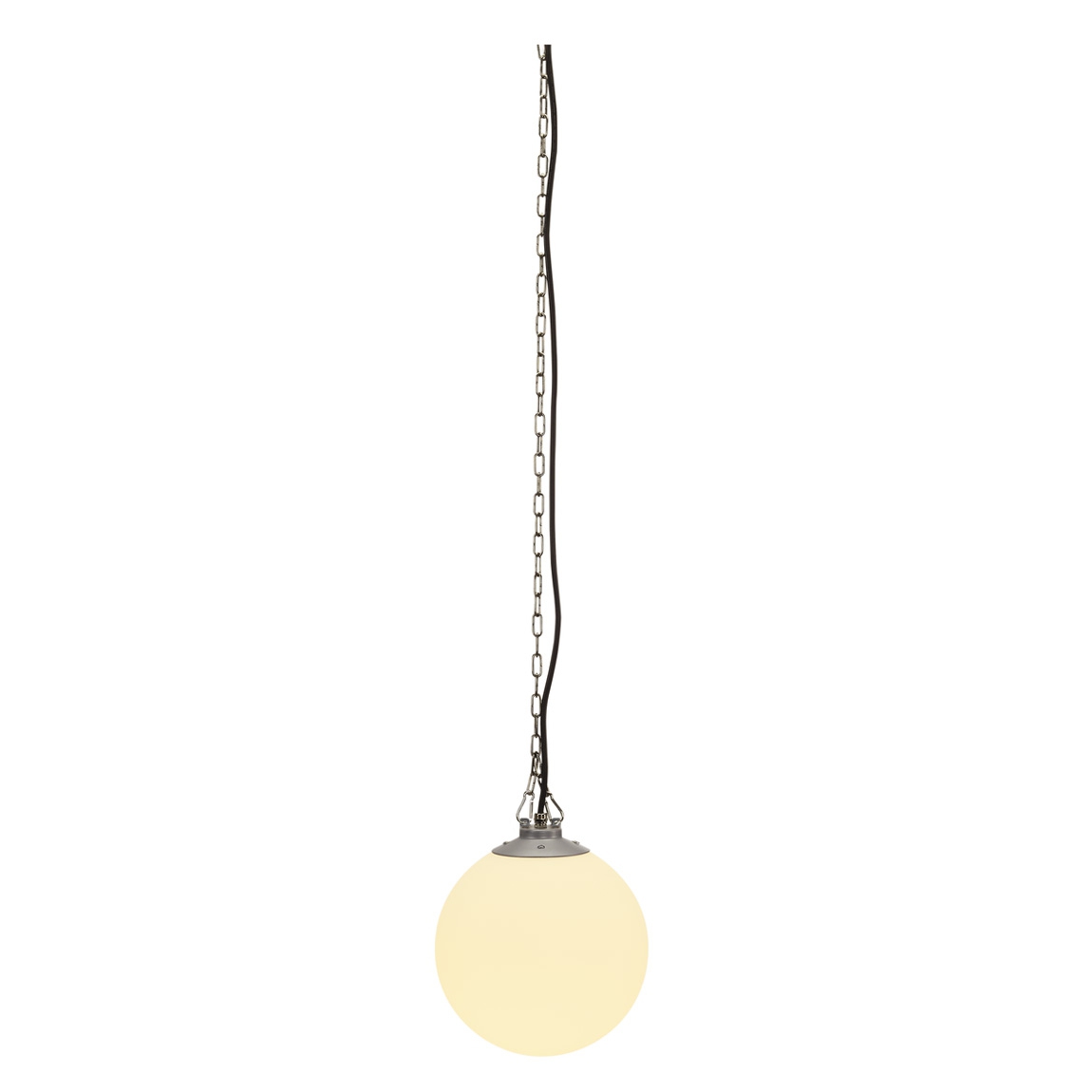 SLV 228050 ROTOBALL SWING 25 светильник подвесной IP44 для лампы E27 24Вт макс., белый/ серебристый SLV 228050 ROTOBALL SWING 25 светильник подвесной IP44 для лампы E27 24Вт макс., белый/ серебристый
