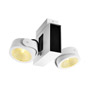 SLV 1001424 TEC KALU 2 LED светильник накладной 31Вт с LED 3000К, 1900лм, 2х 60°, белый/ черный